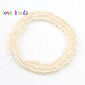 AA Freshwater Pearl Beads 2.5-3mm Round Pearls for DIY Bracelet