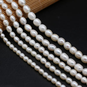 AA Freshwater Pearl Beads Rice Shape for Jewelry Making DIY Necklace Bracelet