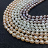 AA Freshwater Pearls Rice-Shape Beads for Jewelry Making DIY