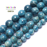 AA+ Ocean Apatite Stone Round Beads 15inches 4/6/8/10/12mm