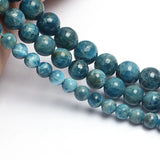 Ocean Apatite Stone Round Beads for Jewelry Making 15inches