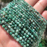 AA+ Green Labradorite Faceted Beads 15'' Small Stone Bead