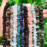Natural Lapis Lazuli Stone Chips Gravel Beads DIY Jewelry Making 15 Inches