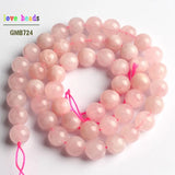 Madagascar Rose Quartz Bead Round Loose Beads 15