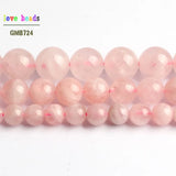 Madagascar Rose Quartz Bead Round Loose Beads 15