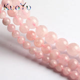 Madagascar Rose Quartz Beads Round Spacer 15'' Strand 6/8/10mm
