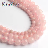 Madagascar Rose Quartz Beads Round Spacer 15'' Strand 6/8/10mm
