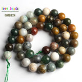 Ocean Jasper Stone Beads Round 15'' Strand for DIY Bracelet 6mm 8mm 10mm