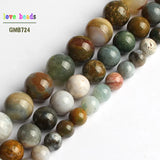 Ocean Jasper Stone Beads Round 15'' Strand for DIY Bracelet 6mm 8mm 10mm