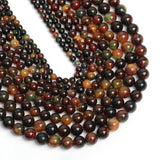 Dragon Vein Agate 6-12mm Round Spacer Beads 15''