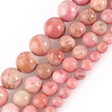 Red Rhodonite Round Spacer Beads 7.5'' 6/8/10/12mm