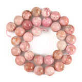 Red Rhodonite Round Spacer Beads 7.5'' 6/8/10/12mm