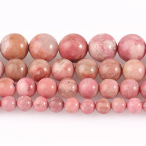 Red Rhodonite Round Spacer Beads 7.5'' 6/8/10/12mm