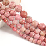 Red Rhodonite Round Spacer Beads 7.5'' 6/8/10/12mm