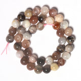 Natural Sun Stone Round Gem Beads 6-10mm