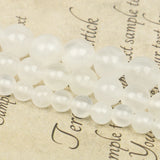 AA Natural Selenite Gypsum Stone Spacer Beads for Jewelry Making 15''
