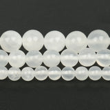AA Natural Selenite Gypsum Stone Spacer Beads for Jewelry Making 15''