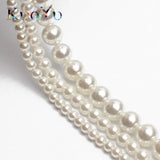 AA+ Shell Pearl Round Spacer Beads 15'' Strand