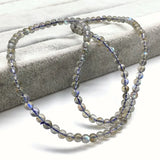 Labradonite Round Bead Bracelet & Necklace Set