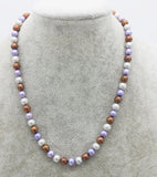 Freshwater Pearl 7-8mm Necklace 18" Multicolor Beads