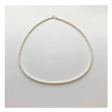Freshwater Pearl Chocker Necklace 16in White/Pink/Purple Beads 3-4mm