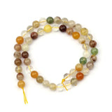 AA Natural Rutilated Quartz Hair Crystal Stone Beads 15 Inches