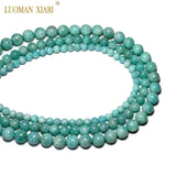 High Round Amazonite Stone Beads 6/8/10mm Strand 15.5''