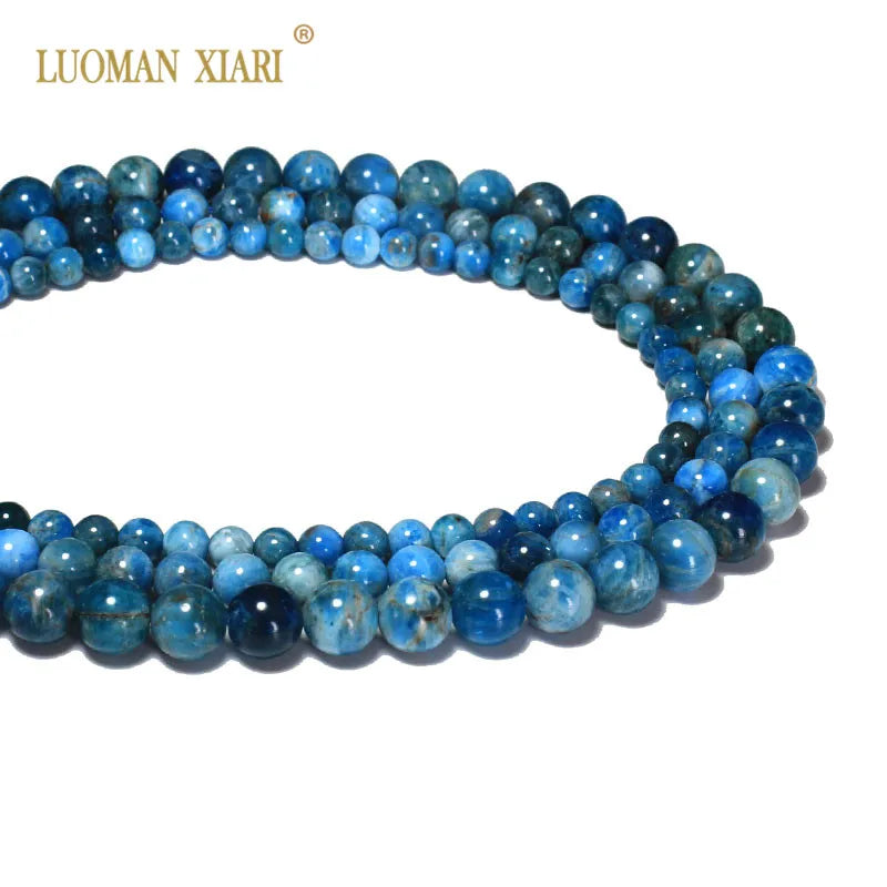 Natural Apatite Stone Beads 15.5'' Strand