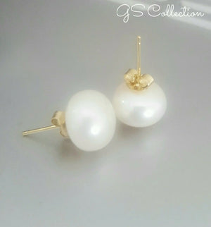 12-13mm South Sea Pearl Stud Earrings