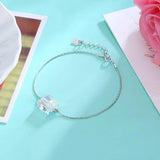 AAA+ Crystal 925 Sterling Silver Bracelet Charm for Women