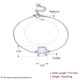 AAA+ Crystal 925 Sterling Silver Bracelet Charm for Women