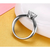 CZ Rings Set Stainless Steel Wedding Jewelry