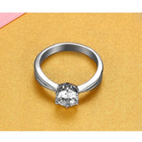 CZ Rings Set Stainless Steel Wedding Jewelry