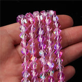 AAA+ Austrian Crystal Glass Beads Purple MoonStone Spacer Beads