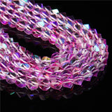 AAA+ Austrian Crystal Glass Beads Purple MoonStone Spacer Beads