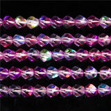 AAA+ Austrian Crystal Glass Beads Purple MoonStone Spacer Beads