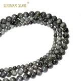 Hawk's Eye Natural Stone Round Beads 6/8/10mm Strand