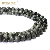 Hawk's Eye Natural Stone Round Beads 6/8/10mm Strand