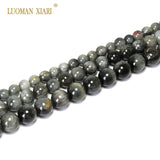 Hawk's Eye Natural Stone Round Beads 6/8/10mm Strand