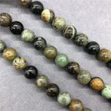 Natural Snake Skin Stone Gem 6/8/10mm Round Beads for DIY Jewelry