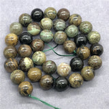Natural Snake Skin Stone Gem 6/8/10mm Round Beads for DIY Jewelry