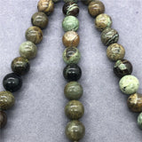 Natural Snake Skin Stone Gem 6/8/10mm Round Beads for DIY Jewelry
