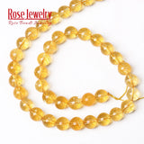 Natural Citrines Crystal Beads Yellow Quartz Stone Beads for Jewelry Making