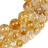 Natural Citrines Stone Beads Yellow Quartz Crystal for Jewelry Making