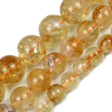 Natural Citrines Stone Beads Yellow Quartz Crystal for Jewelry Making