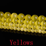 AAA+ Cat Eye Beads 4/6/8/10/12MM Glass Opal DIY