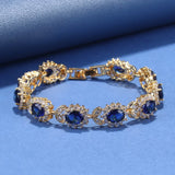 AAA+ CZ Jewelry 18K Plated Bracelet Women Wedding Party Accessories