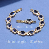 AAA+ CZ Jewelry 18K Plated Bracelet Women Wedding Party Accessories