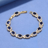 AAA+ CZ Jewelry 18K Plated Bracelet Women Wedding Party Accessories
