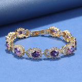 AAA+ CZ Jewelry 18K Plated Bracelet Women Wedding Party Accessories